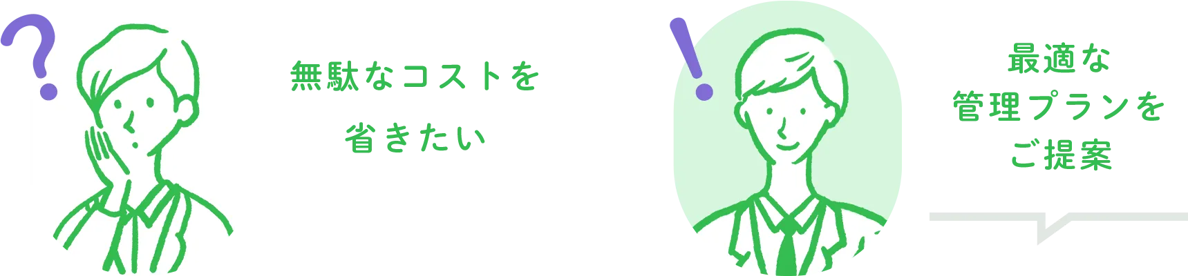 無駄なコストを省きたい 最適な管理プランをご提案